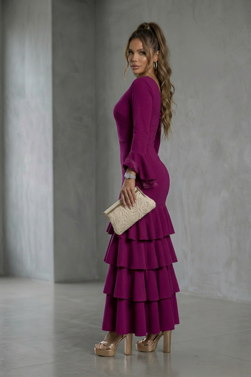 Traje Flamenca Teresa Buganvilla
