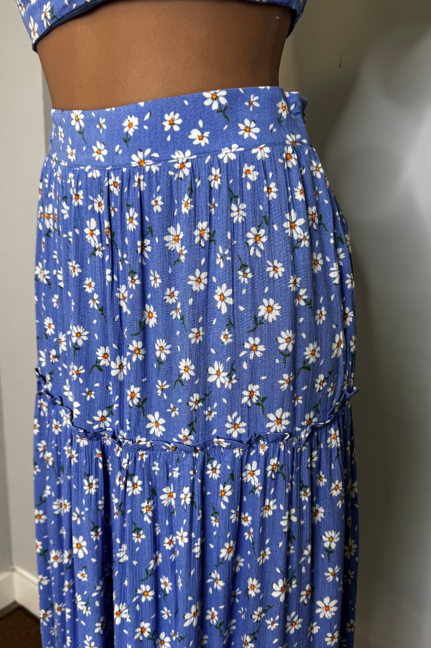 Conjunto Lívia Azul de falda Larga y Top