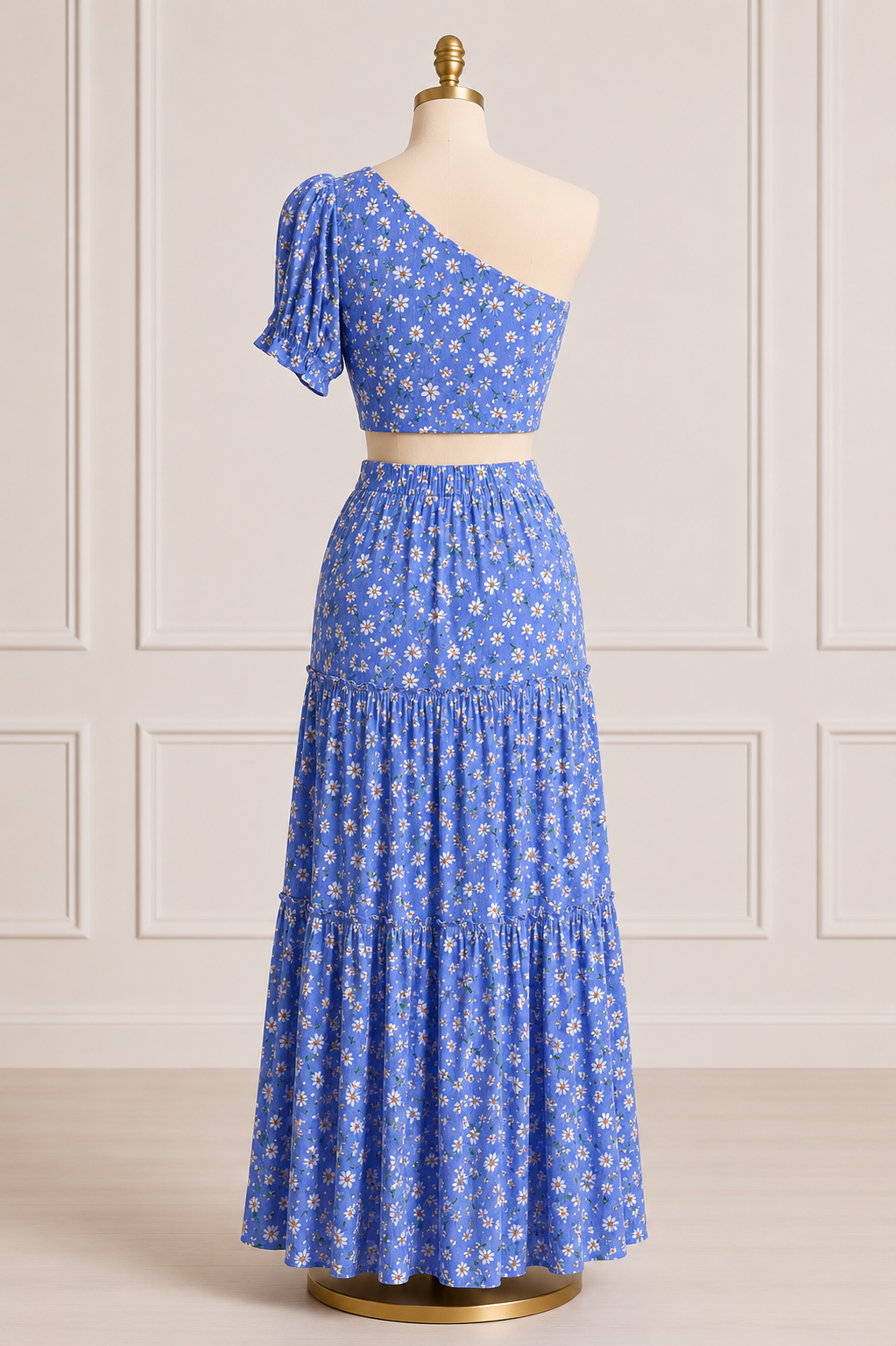 Conjunto Lívia Azul de falda Larga y Top