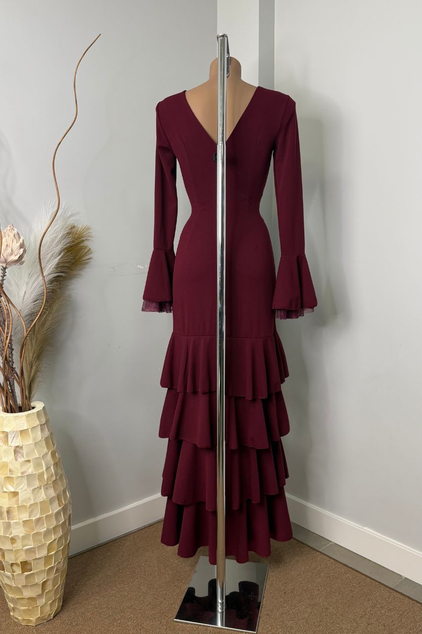 Traje Flamenca Teresa Vino
