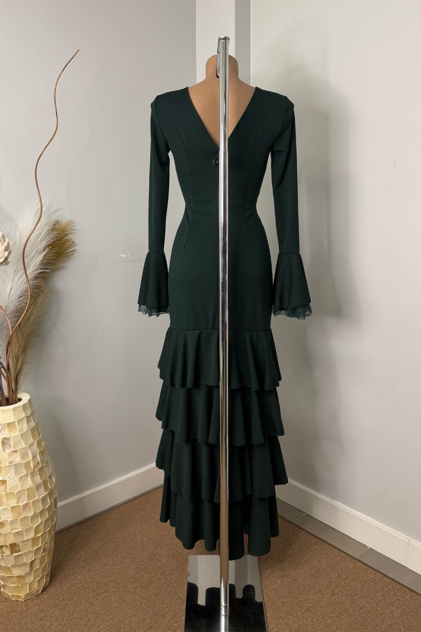 Traje Flamenca Teresa Verde