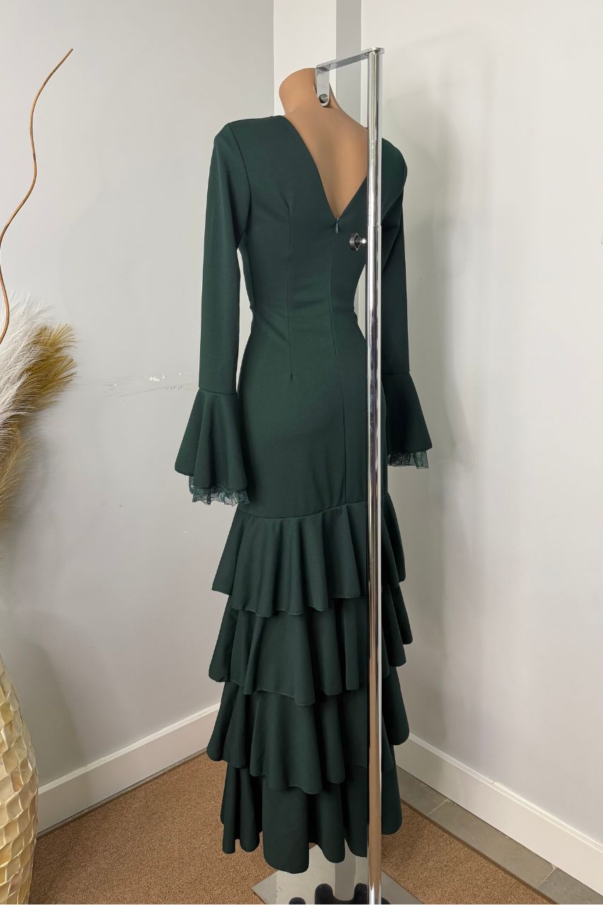 Traje Flamenca Teresa Verde