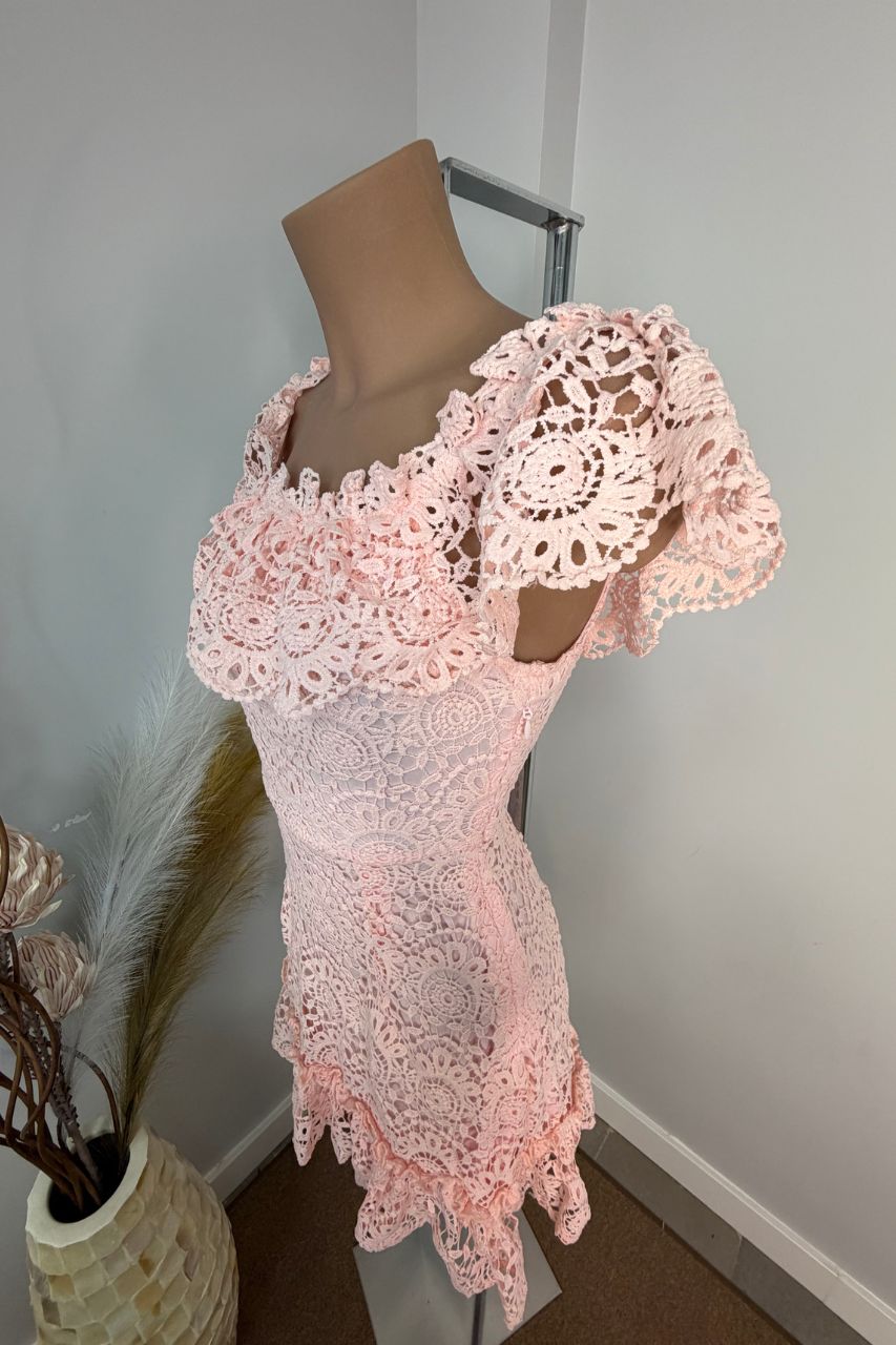 Vestido Corto Fernanda Rosa