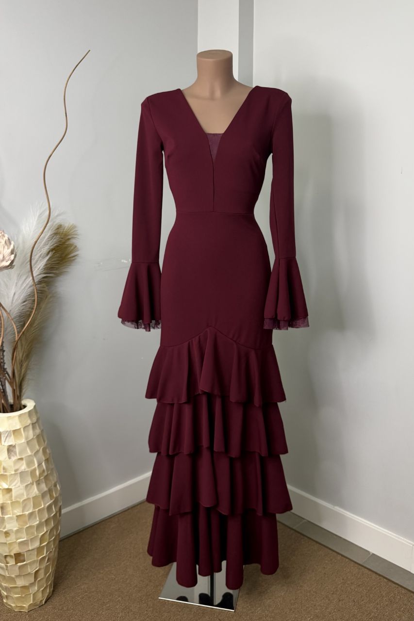 Traje Flamenca Teresa Vino
