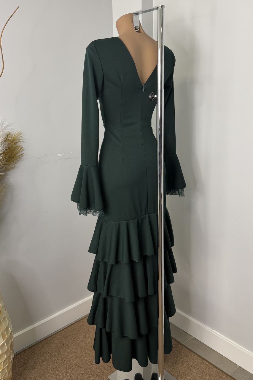 Traje Flamenca Teresa Verde