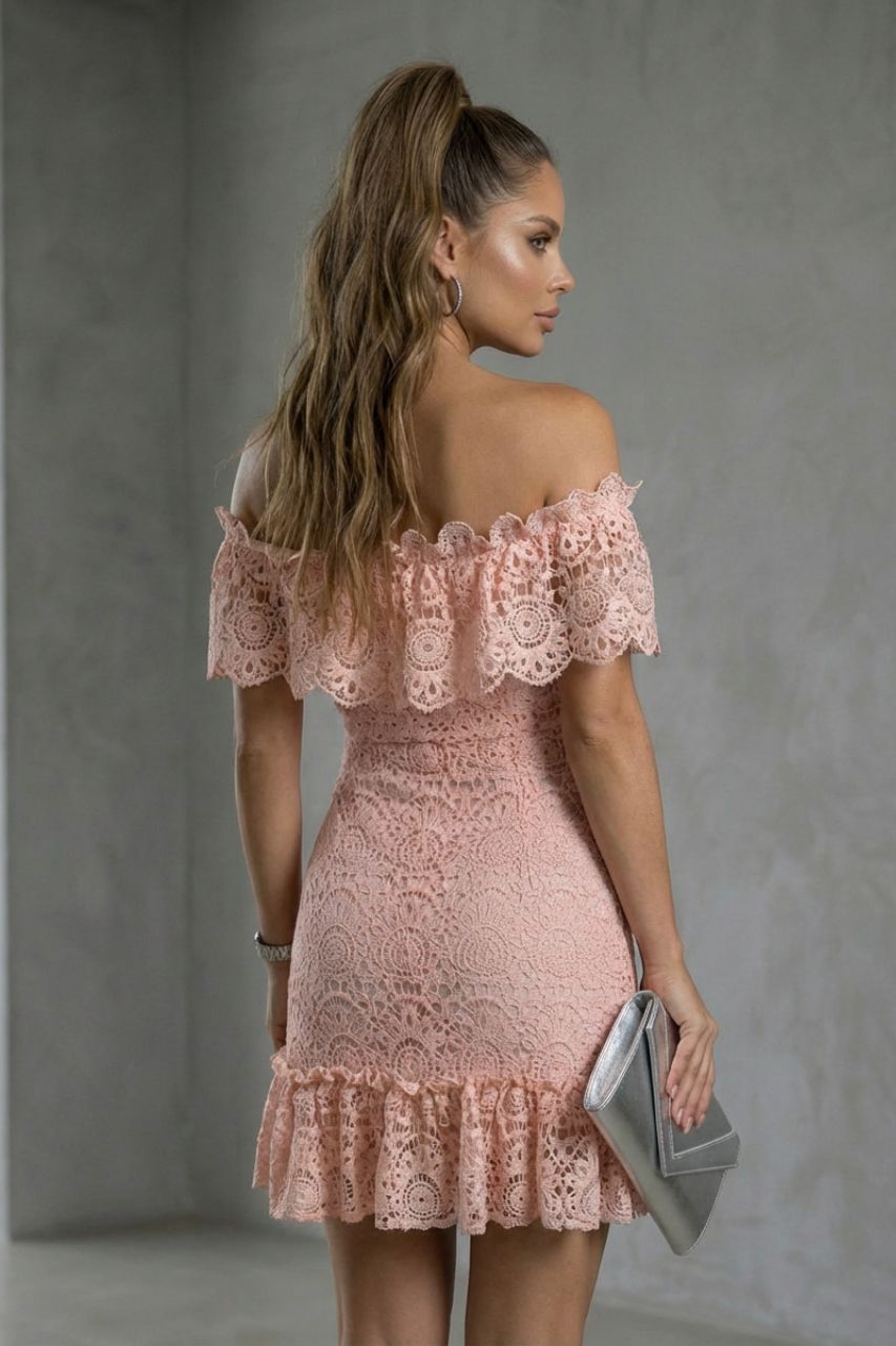 Vestido Corto Fernanda Rosa