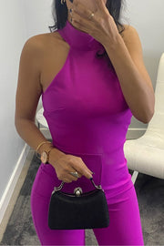 Grace Mono Largo  Amarena con espalda descubierta