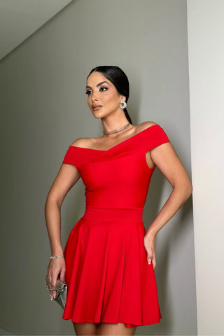 Image of Vestido Poliana Rojo