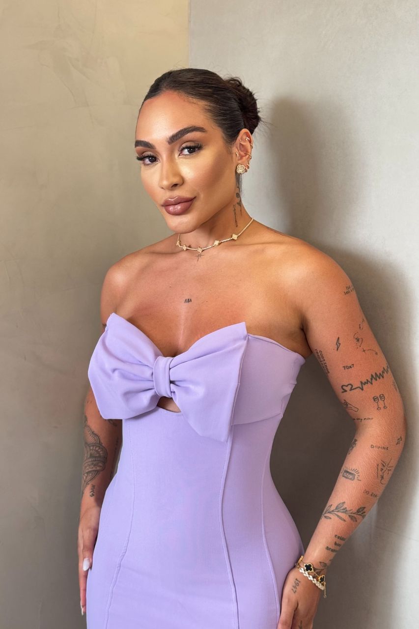 Vestido Corto Eva Lila