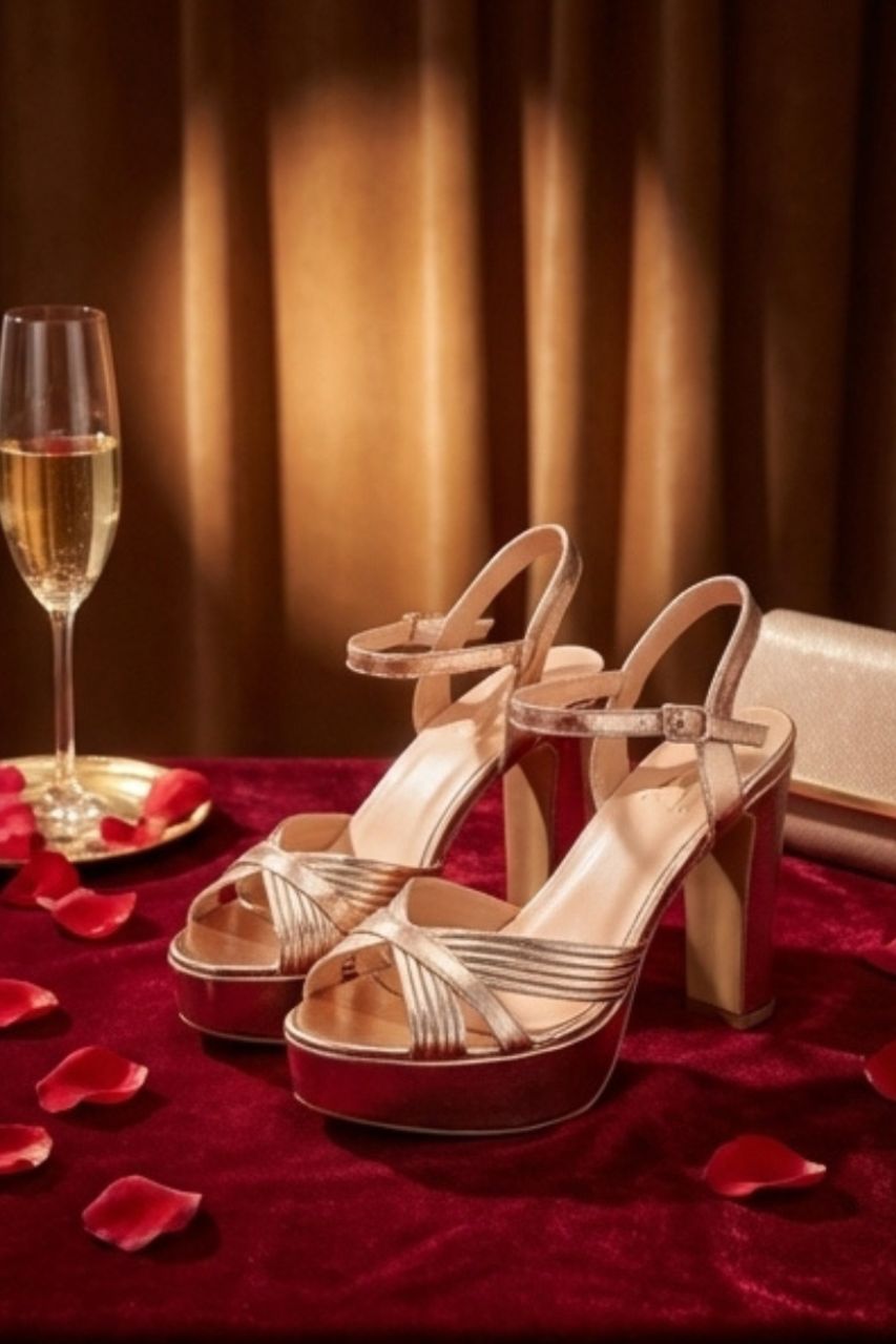 Zapatos Soledad Dorado de tacón