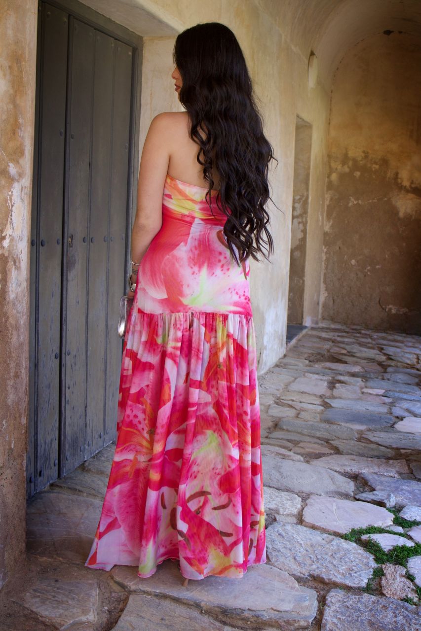 Vestido Largo Angeles Estampado