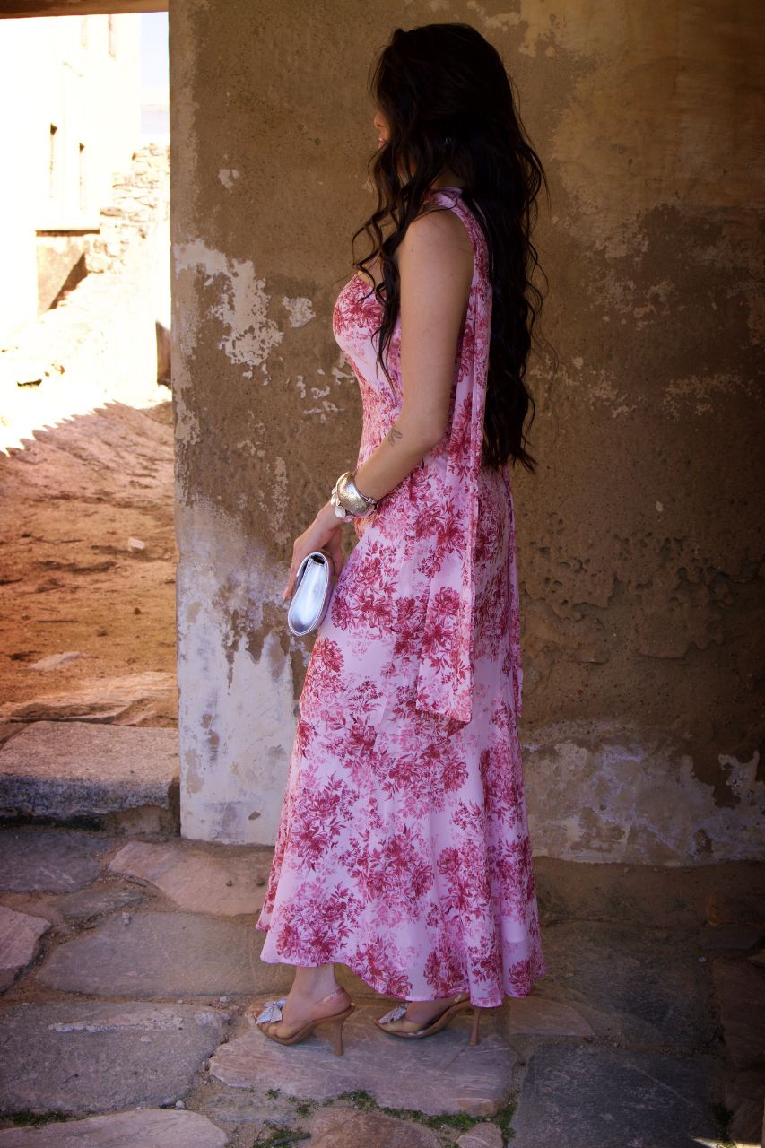 Vestido Largo Vanessa Estampado