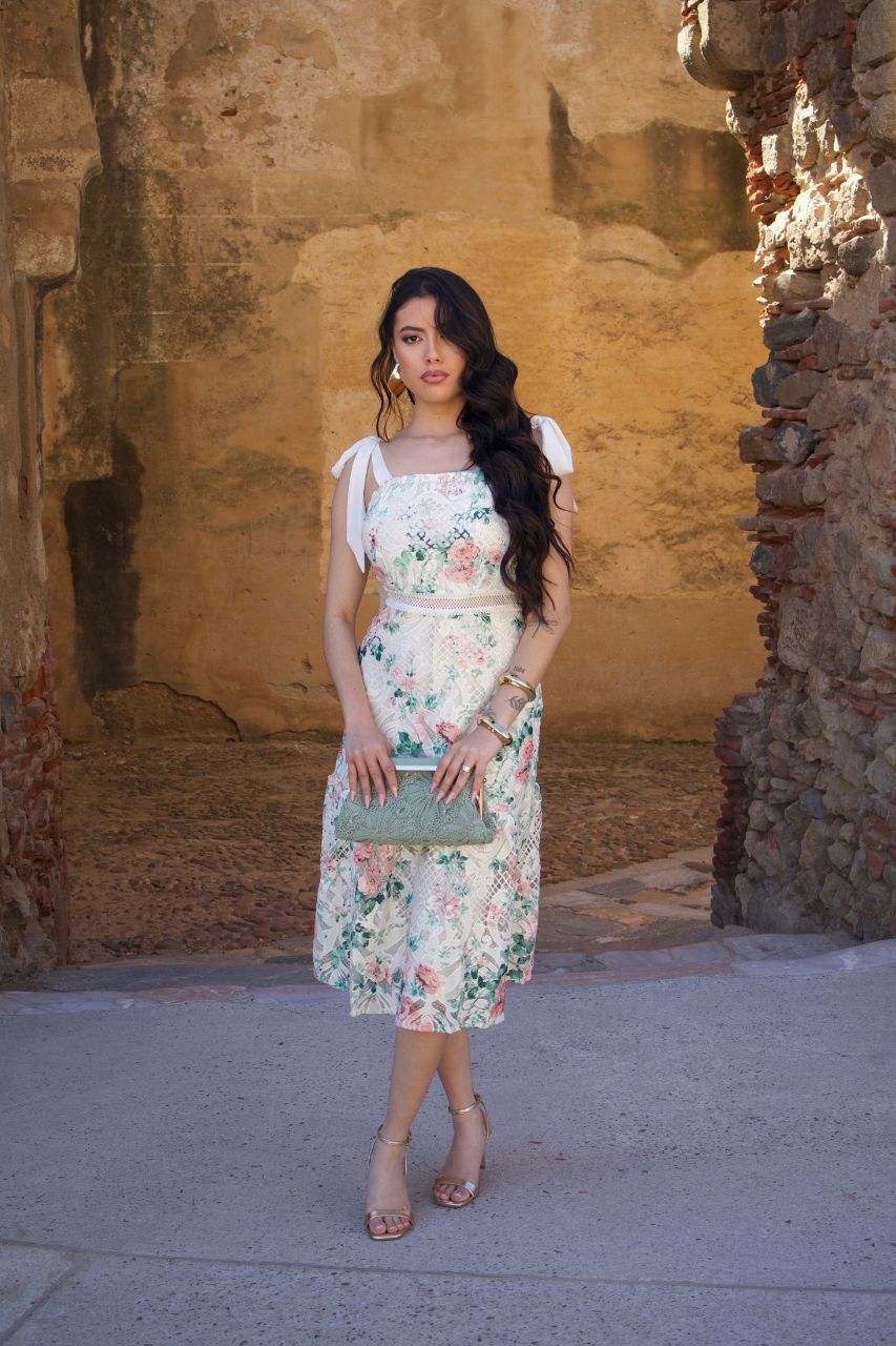 Vestido Midi Celina Estampado