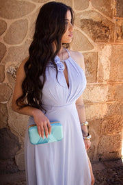 Vestido Largo Claudia Azul