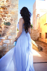 Vestido Largo Claudia Azul