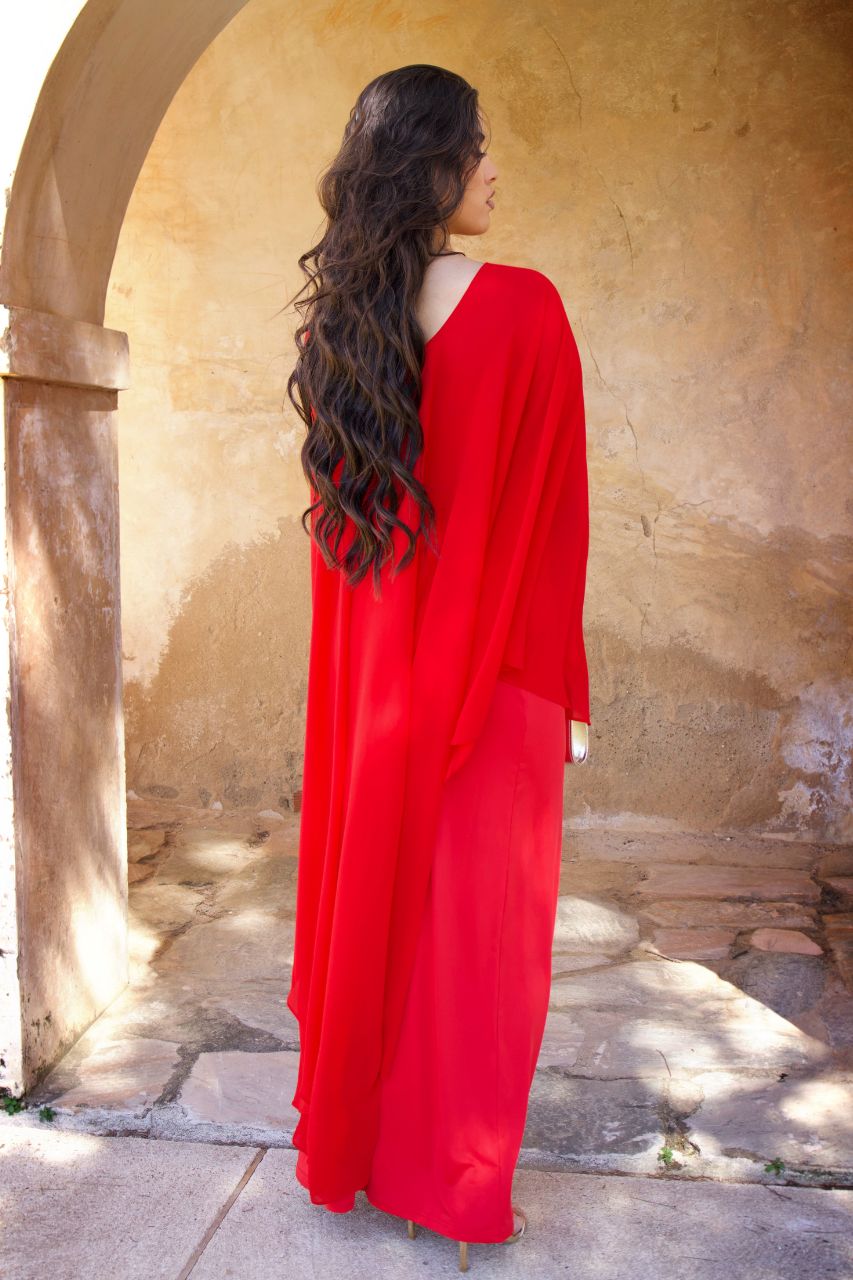 Vestido Largo Sonia Rojo