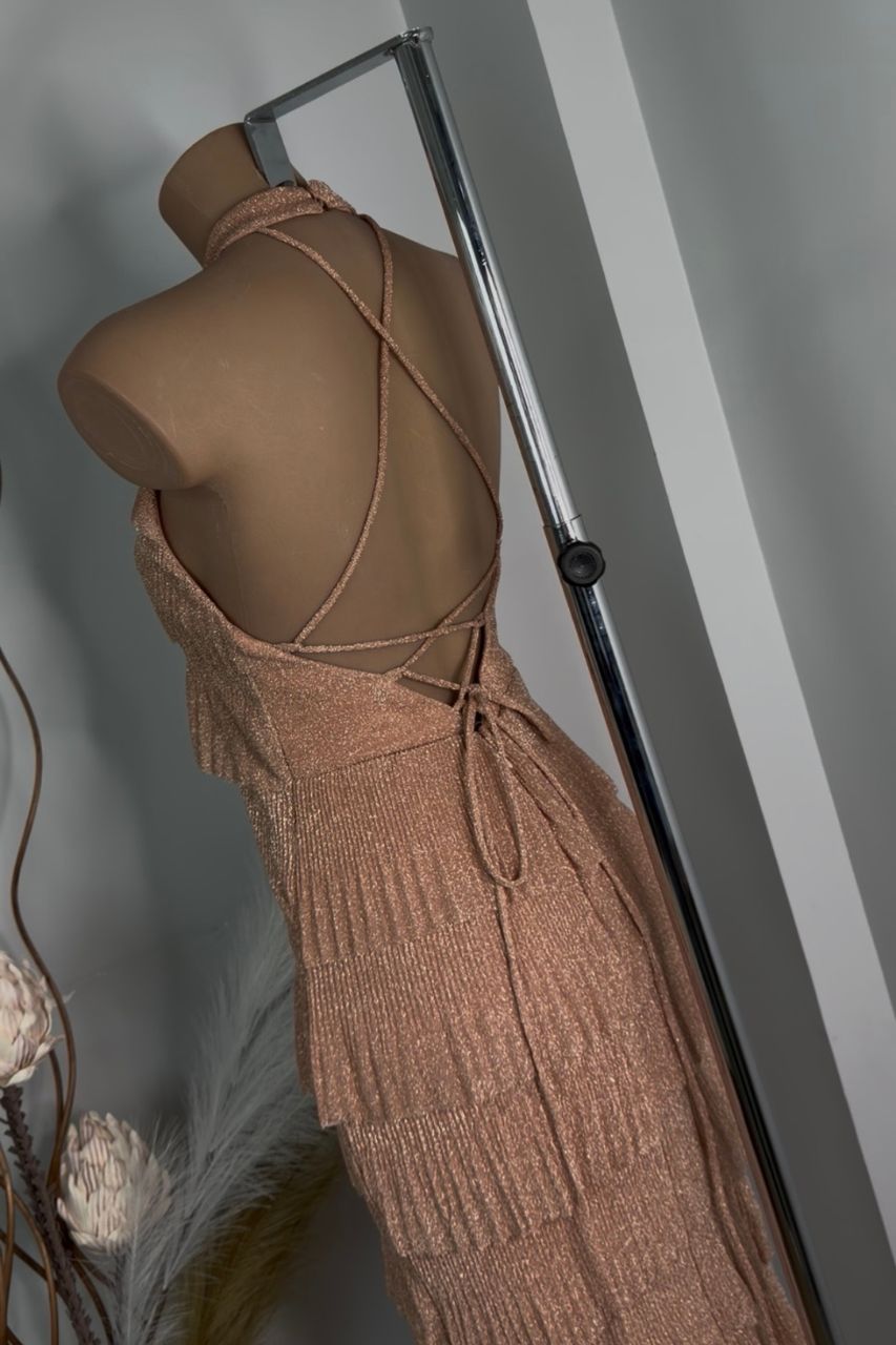 Vestido Largo Ofelia Rosado