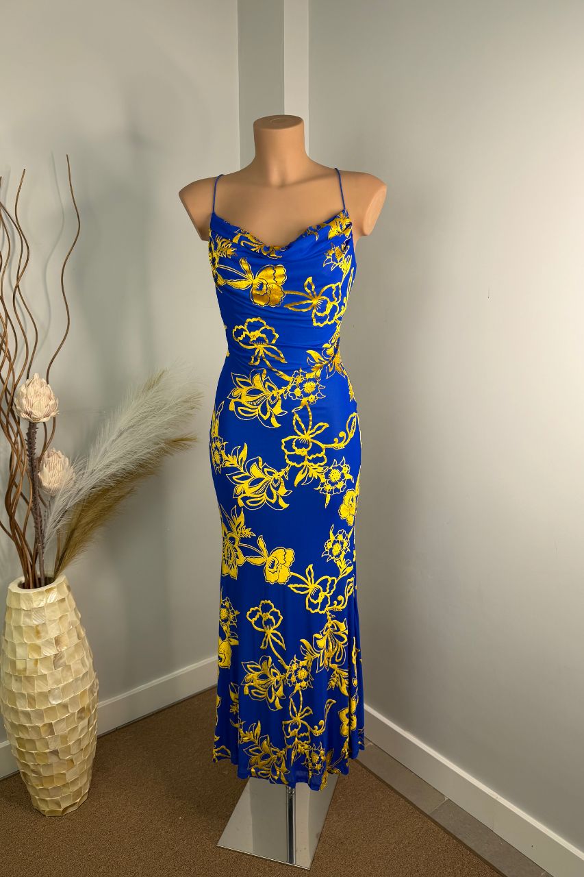 Vestido Largo Betania Azul