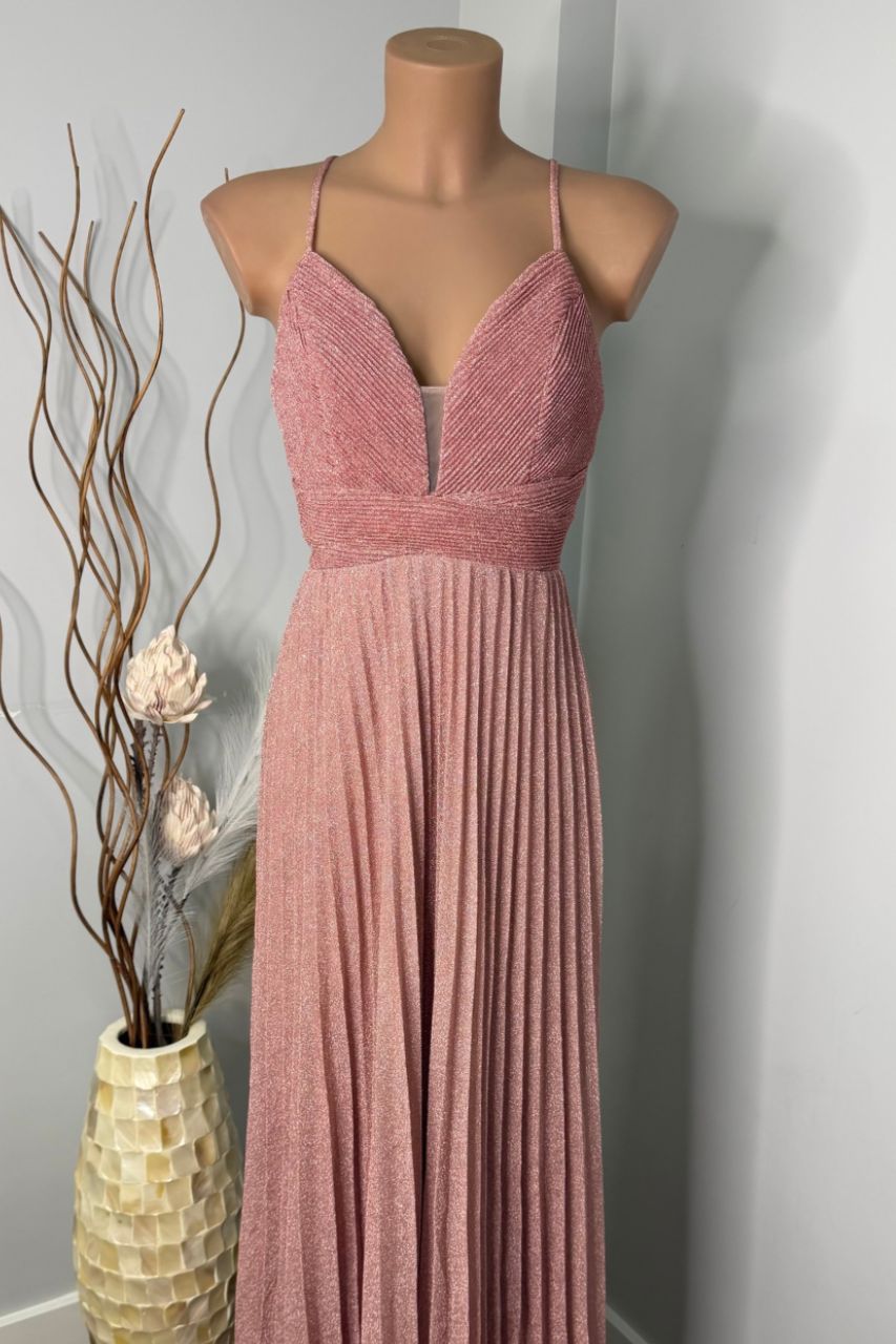 Mórela Vestido Largo Rosa