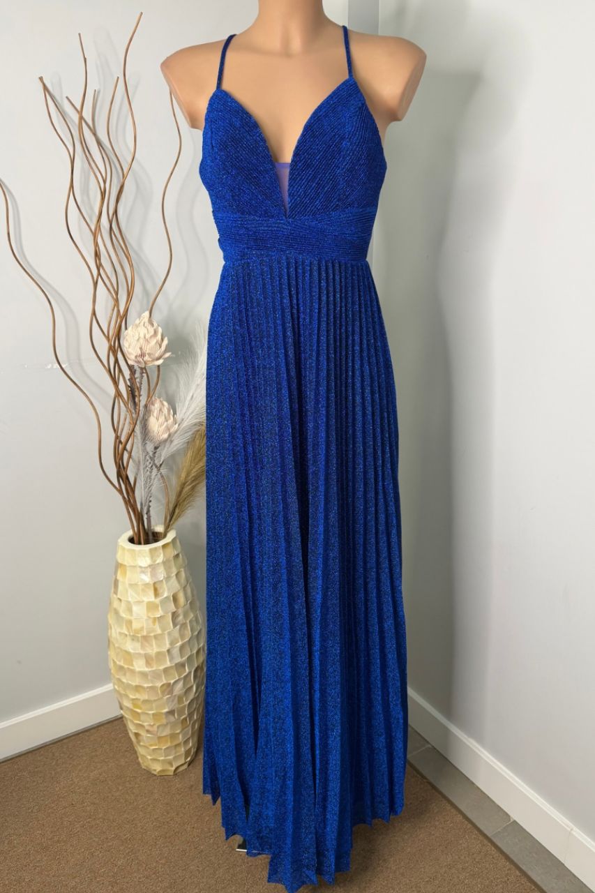 Mórela Vestido Largo Azul Roya