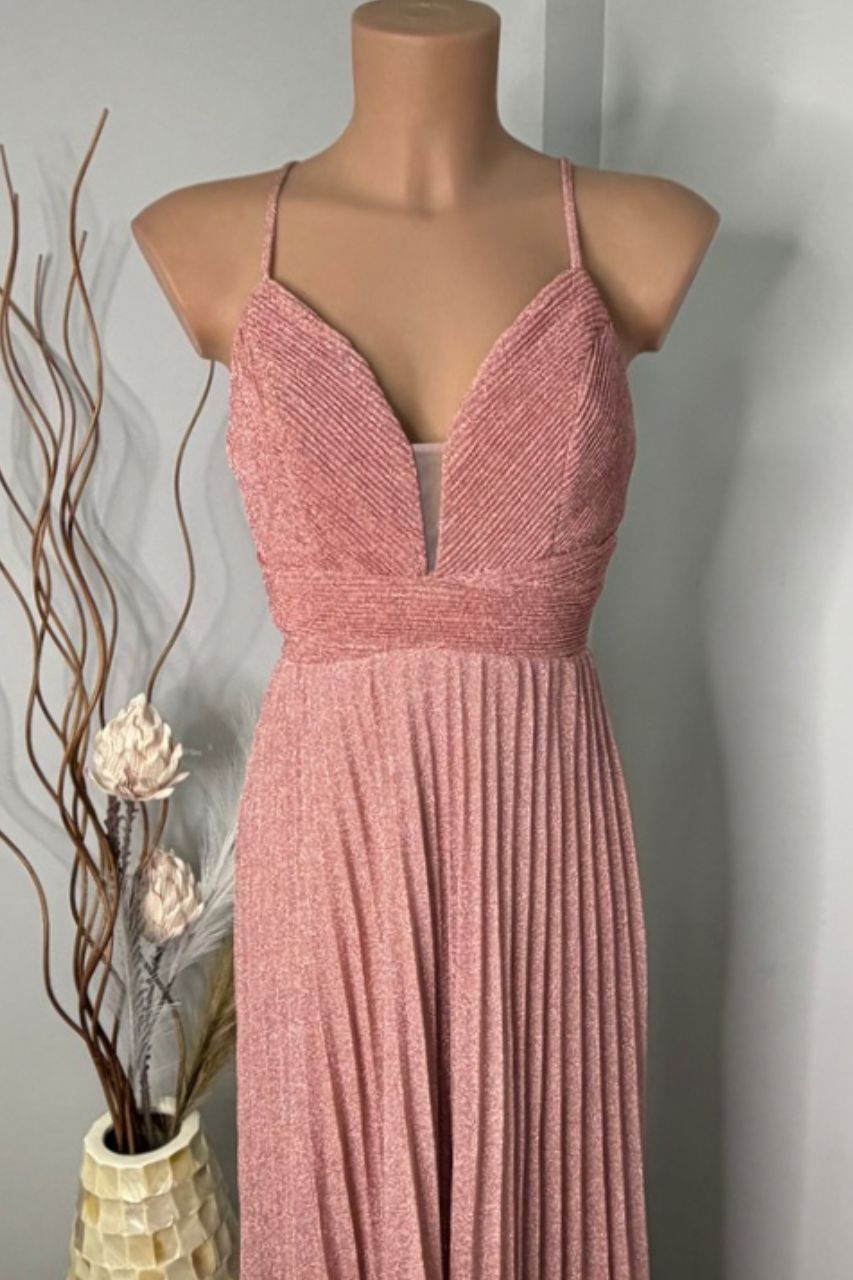 Mórela Vestido Largo Rosa