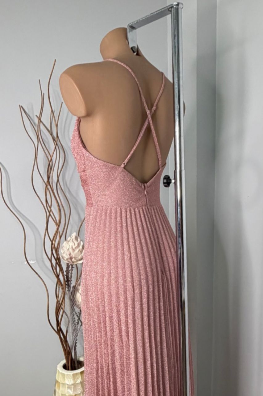 Mórela Vestido Largo Rosa