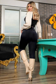 Pantalón Graciela Negro con detalle de cremallera