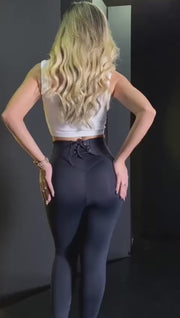 Pantalón Graciela Negro con detalle de cremallera