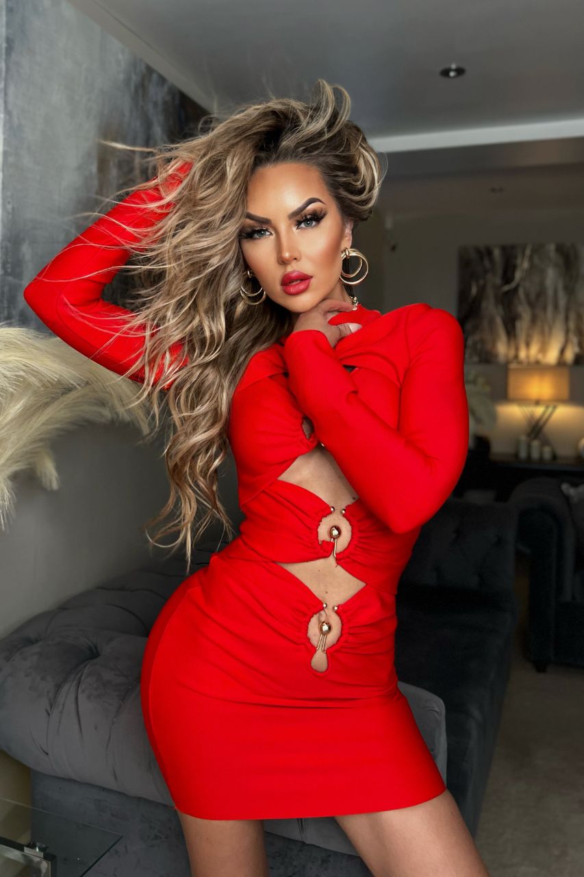 Vestido Bandage Altagracia Rojo